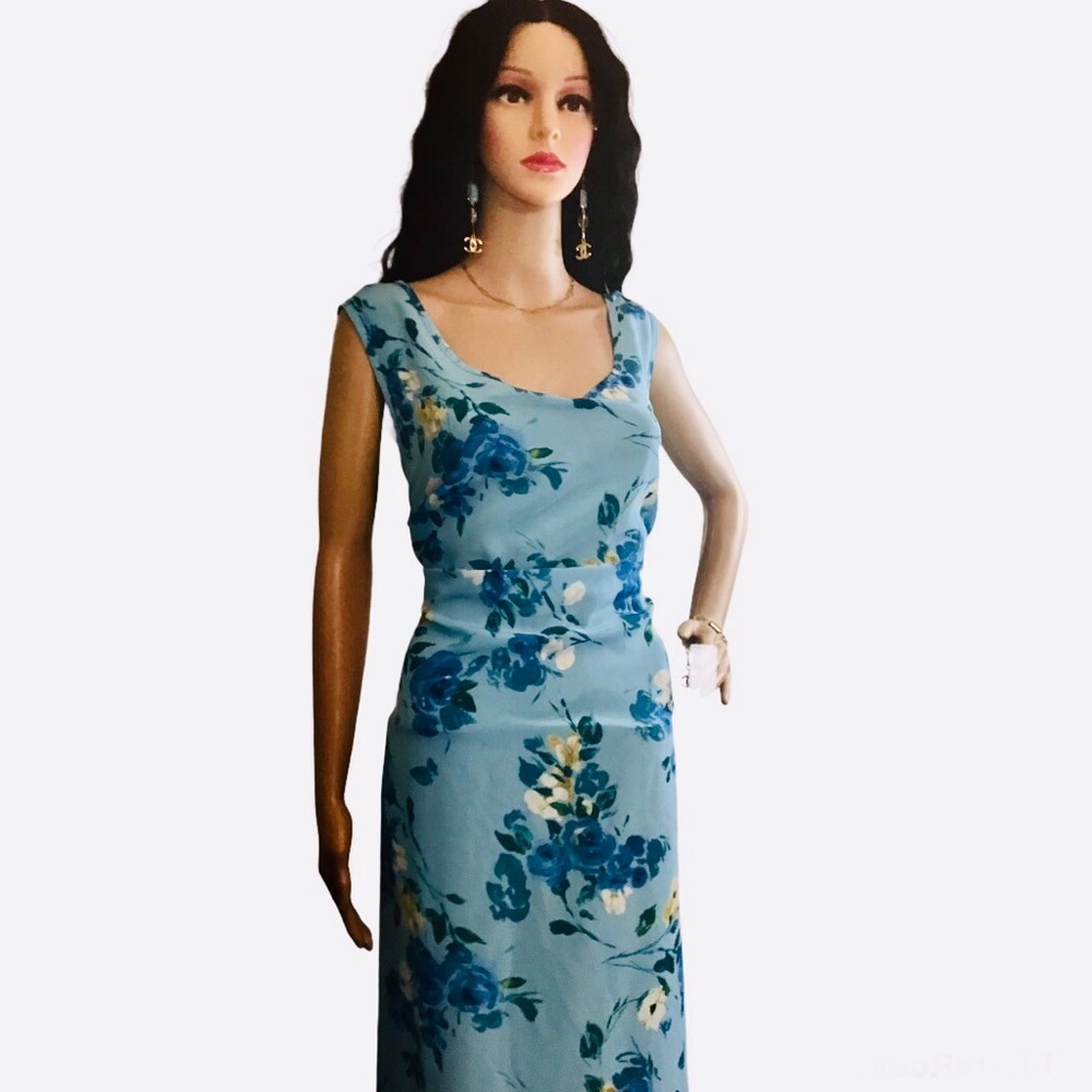Vintage Plus Size Floral Dress